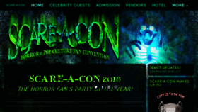 What Scareacon.com website looked like in 2018 (6 years ago)