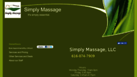 What Simplymassageinfo.com website looked like in 2018 (6 years ago)