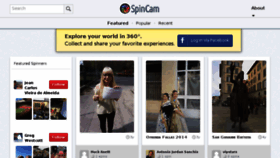 What Spincam.net website looked like in 2018 (6 years ago)