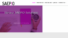 What Saepio.co.uk website looked like in 2018 (6 years ago)