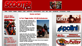 What Scooterundsport.com website looked like in 2018 (6 years ago)