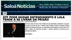 What Saloanoticias.com website looked like in 2018 (6 years ago)