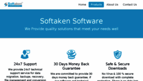 What Softakensoftware.com website looked like in 2018 (6 years ago)