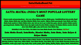 What Sattamatkabond.net website looked like in 2018 (6 years ago)