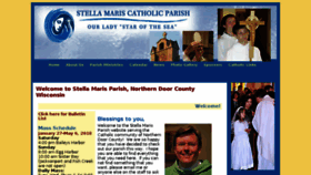 What Stellamarisparish.com website looked like in 2018 (6 years ago)