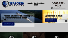 What Seaforthinc.com website looked like in 2018 (6 years ago)