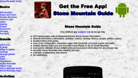 What Stonemountainguide.com website looked like in 2018 (6 years ago)