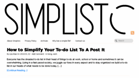 What Simplistc.com website looked like in 2018 (6 years ago)