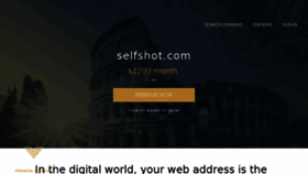What Selfshot.com website looked like in 2018 (6 years ago)