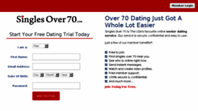 What Singlesover70.com website looked like in 2018 (6 years ago)