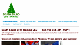 What Southsoundcpr.com website looked like in 2018 (6 years ago)