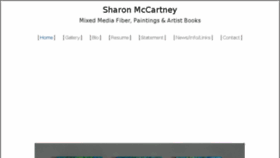 What Sharonmccartneyart.com website looked like in 2018 (6 years ago)