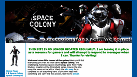 What Spacecolonyfans.net website looked like in 2018 (6 years ago)