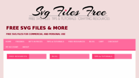 What Svgfilesfree.com website looked like in 2018 (6 years ago)