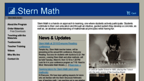 What Sternmath.com website looked like in 2018 (6 years ago)