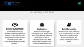 What Scedifoundation.org website looked like in 2018 (6 years ago)