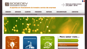 What Sogedev.com.br website looked like in 2018 (6 years ago)