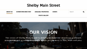 What Shelbymainstreet.com website looked like in 2018 (6 years ago)