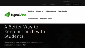 What Signalvine.com website looked like in 2018 (6 years ago)