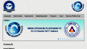 What Siberguvenlikplatformu.org website looked like in 2018 (6 years ago)
