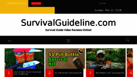 What Survivalguideline.com website looked like in 2018 (6 years ago)