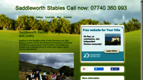 What Saddleworthstables.co.uk website looked like in 2018 (6 years ago)