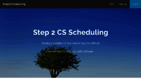 What Step2scheduling.com website looked like in 2018 (6 years ago)