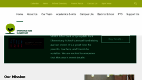 What Springdaleparkelementary.org website looked like in 2018 (6 years ago)