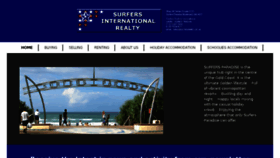 What Surfersrealty.com.au website looked like in 2018 (6 years ago)