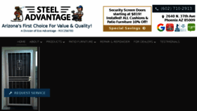What Steeladvantageaz.com website looked like in 2018 (6 years ago)