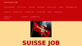 What Suissejob.com website looked like in 2018 (6 years ago)