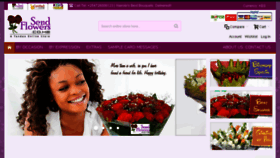 What Sendflowers.co.ke website looked like in 2018 (6 years ago)