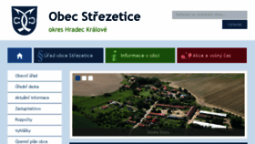 What Strezetice.cz website looked like in 2018 (6 years ago)