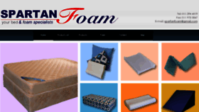 What Spartanfoam.co.za website looked like in 2018 (6 years ago)