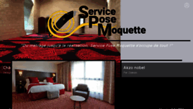 What Serviceposemoquette.fr website looked like in 2018 (6 years ago)