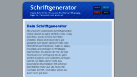 What Schriftgenerator.net website looked like in 2018 (6 years ago)