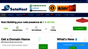 What Sotahost.com website looked like in 2018 (6 years ago)
