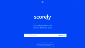 What Scorely.com website looked like in 2018 (6 years ago)