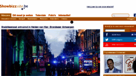 What Showbizzsite.be website looked like in 2018 (8 years ago)