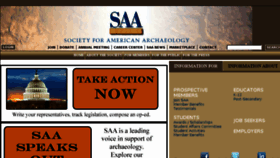What Saa.org website looked like in 2018 (6 years ago)