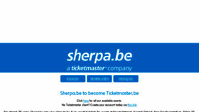 What Sherpa.be website looked like in 2018 (6 years ago)