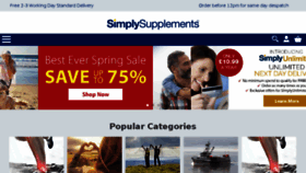 What Simplysupplements.net website looked like in 2018 (6 years ago)