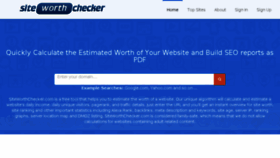 What Siteworthchecker.com website looked like in 2018 (6 years ago)