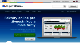 What Superfaktura.sk website looked like in 2018 (6 years ago)
