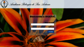 What Sigeduc.academiabilinguedesanantonio.com website looked like in 2018 (6 years ago)