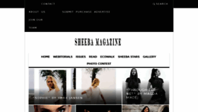 What Sheebamagazine.com website looked like in 2018 (6 years ago)