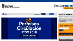 What Santiagoenlinea.cl website looked like in 2018 (6 years ago)