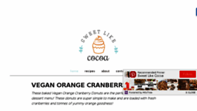 What Sweetlikecocoa.com website looked like in 2018 (6 years ago)