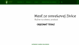 What Smrekovamast.sk website looked like in 2018 (6 years ago)
