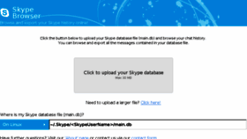 What Skypebrowser.com website looked like in 2018 (6 years ago)